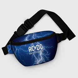 Поясная сумка ACDC гроза с молнией, цвет: 3D-принт — фото 2