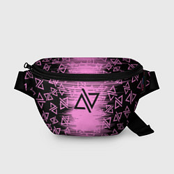 Поясная сумка Adele - Паттерн логотипов, цвет: 3D-принт