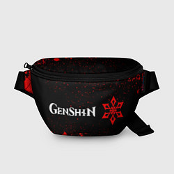 Поясная сумка GENSHIN IMPACT - КРИО Краски, цвет: 3D-принт