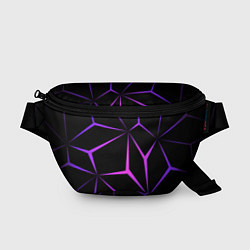 Поясная сумка НЕОНОВАЯ ГЕОМЕТРИЯ - NEON, цвет: 3D-принт