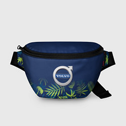 Поясная сумка Volvo Тропические листья, цвет: 3D-принт