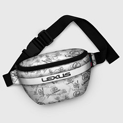 Поясная сумка LEXUS BIG EMBLEMA PATTERN, цвет: 3D-принт — фото 2