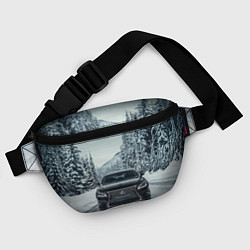 Поясная сумка Лексус - зимняя дорога!, цвет: 3D-принт — фото 2