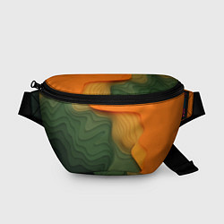 Поясная сумка Зеленые дюны, цвет: 3D-принт