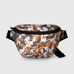 Поясная сумка Orange Camo, цвет: 3D-принт