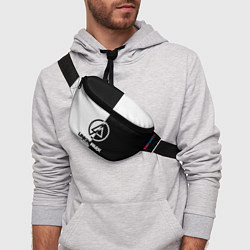 Поясная сумка Linkin Park ЧБ, цвет: 3D-принт — фото 2