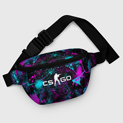 Поясная сумка КС ГО НЕОН CS GO NEON, цвет: 3D-принт — фото 2