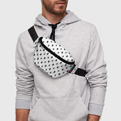 Поясная сумка Узор Mono White Dope Camo Dope Street Market, цвет: 3D-принт — фото 2