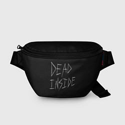 Поясная сумка Надпись Dead Inside, цвет: 3D-принт