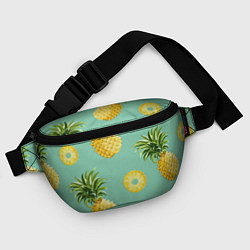 Поясная сумка Большие ананасы, цвет: 3D-принт — фото 2