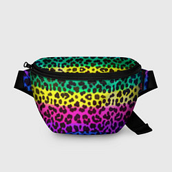 Поясная сумка Leopard Pattern Neon, цвет: 3D-принт