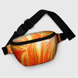 Поясная сумка Карамельная нуга Гранж, цвет: 3D-принт — фото 2