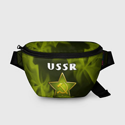 Поясная сумка USSR - ЗВЕЗДА - Огонь, цвет: 3D-принт