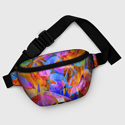 Поясная сумка Красочный цветочный паттерн Лето Colorful floral p, цвет: 3D-принт — фото 2