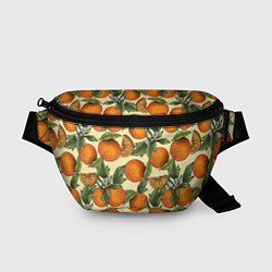 Поясная сумка Узор Апельсиновое настроение, цвет: 3D-принт