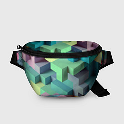 Поясная сумка GEOMETRIC SHAPES, цвет: 3D-принт
