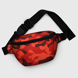 Поясная сумка Рыжий камуфляж Огонь Пятна, цвет: 3D-принт — фото 2