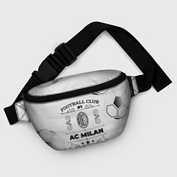 Поясная сумка AC Milan Football Club Number 1 Legendary, цвет: 3D-принт — фото 2