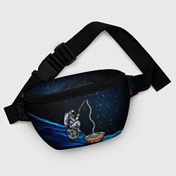 Поясная сумка Космонавт - рыбак, цвет: 3D-принт — фото 2