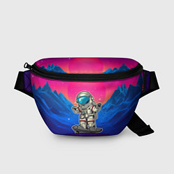 Поясная сумка Космонавт на скейте, цвет: 3D-принт
