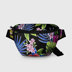 Поясная сумка Floral vanguard composition Летняя ночь Fashion tr, цвет: 3D-принт