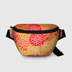 Поясная сумка Летний цветочный паттерн, цвет: 3D-принт