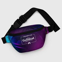 Поясная сумка Genshin Impact Gaming Champion: рамка с лого и джо, цвет: 3D-принт — фото 2