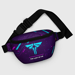 Поясная сумка Символ The Last Of Us в неоновых цветах на темном, цвет: 3D-принт — фото 2