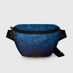 Поясная сумка Marble texture blue brown color, цвет: 3D-принт