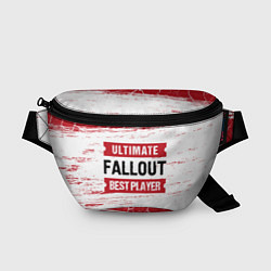 Поясная сумка Fallout: красные таблички Best Player и Ultimate, цвет: 3D-принт