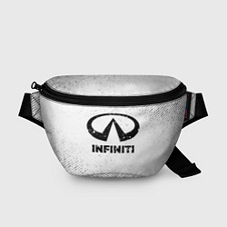 Поясная сумка Infiniti с потертостями на светлом фоне, цвет: 3D-принт