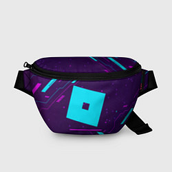 Поясная сумка Символ Roblox в неоновых цветах на темном фоне, цвет: 3D-принт