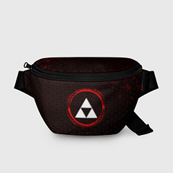 Поясная сумка Символ Zelda и краска вокруг на темном фоне, цвет: 3D-принт