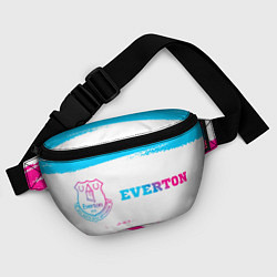 Поясная сумка Everton neon gradient style: надпись и символ, цвет: 3D-принт — фото 2