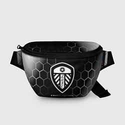 Поясная сумка Leeds United sport на темном фоне, цвет: 3D-принт