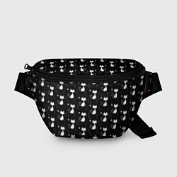 Поясная сумка Чёрные Коты С Клубками Шерсти, цвет: 3D-принт