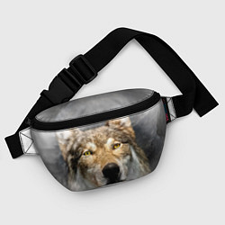 Поясная сумка Волк: зима, цвет: 3D-принт — фото 2