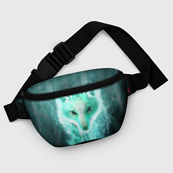 Поясная сумка Волк из света, цвет: 3D-принт — фото 2