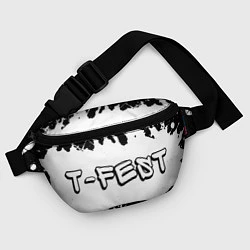 Поясная сумка Рэпер T-Fest в стиле граффити: надпись и символ, цвет: 3D-принт — фото 2