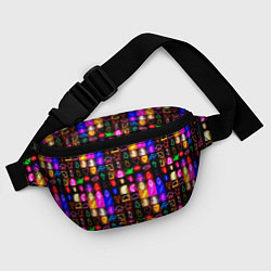 Поясная сумка Neon glowing objects, цвет: 3D-принт — фото 2