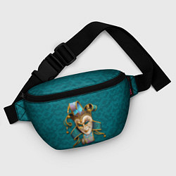 Поясная сумка Шут - венецианская маска, цвет: 3D-принт — фото 2