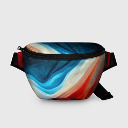 Поясная сумка Неоновые яркие волны, цвет: 3D-принт