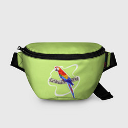 Поясная сумка Яркий попугай Ара, цвет: 3D-принт