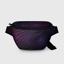 Поясная сумка Волнистый металлик, цвет: 3D-принт