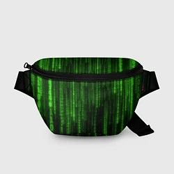 Поясная сумка Двоичный код зеленый, цвет: 3D-принт