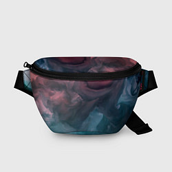 Поясная сумка Розовый и синий дым во тьме, цвет: 3D-принт