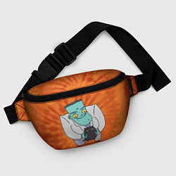 Поясная сумка Фрэнк и котик, цвет: 3D-принт — фото 2