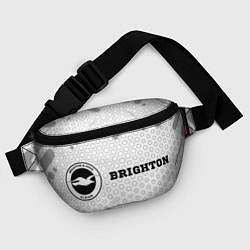 Поясная сумка Brighton sport на светлом фоне: надпись и символ, цвет: 3D-принт — фото 2