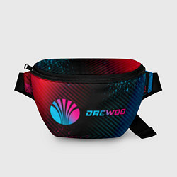 Поясная сумка Daewoo - neon gradient: надпись и символ, цвет: 3D-принт
