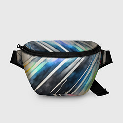 Поясная сумка Акварельные полосы, цвет: 3D-принт